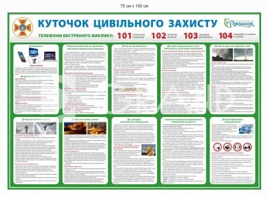 Куточок цивільного захисту для санаторію