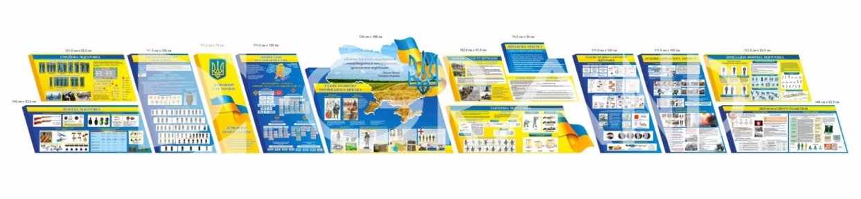 Комплект стендів в кабінет захисту України