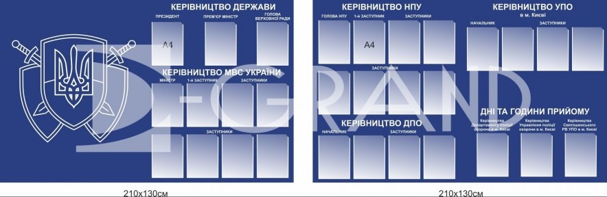 Стенди для відділку поліції