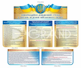 Інформаційно - довідниковий стенд з питань військового обліку