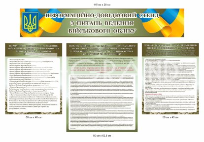 Комплект стендів 