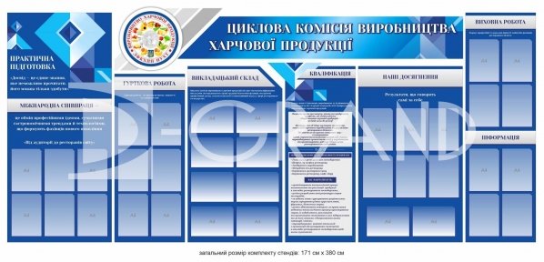 Набір презентаційних стендів для оформлення кафедри