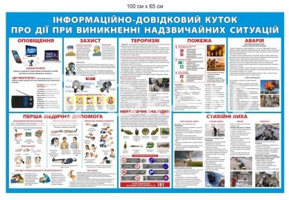 Інформаційно-довідковий куток з цивільного захисту