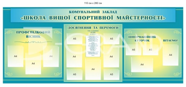Інформаційно-презентаційний стенд для спортивної школи