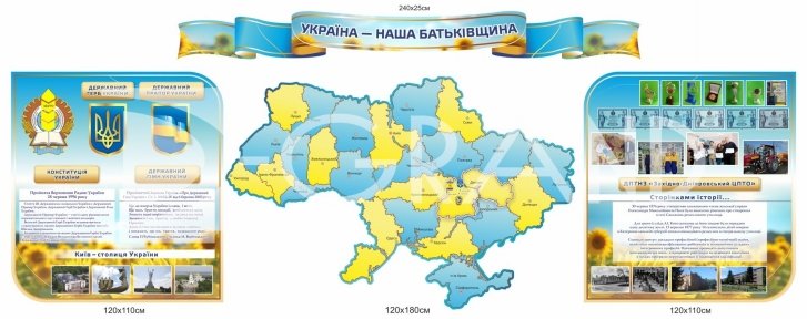 Куточок державної символіки з історіює ЦПТО