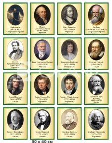 Портрети видатних фізиків та вчених для кабінету фізики