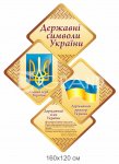 Стенд державна символіка України з ромбиками
