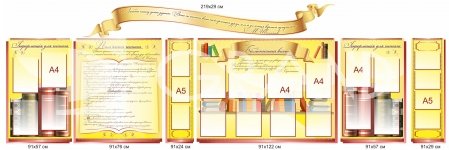 Комплект стендів для оформлення бібліотеки