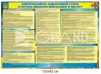 Інформаційно-довідниковий стенд з військового обліку для підприємств