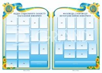 Інформаційні стенди для відділу соціального захисту населення