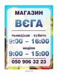 Вивіска для магазину з пластику
