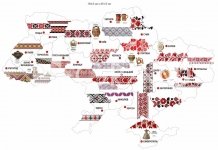 Стенд «Карта України з елементами народної творчості»