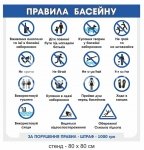 Правила басейну табличка 